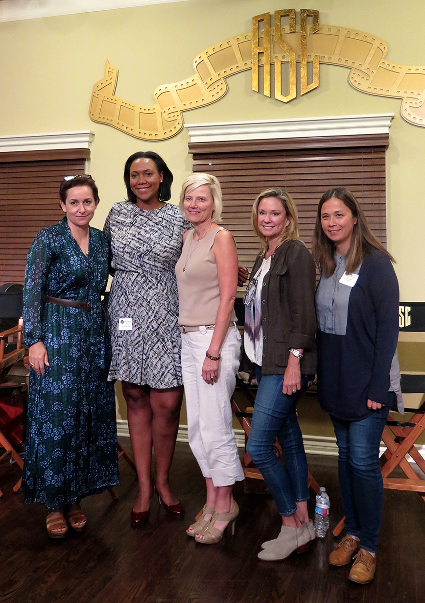 Cinematographer-director Uta Briesewitz, ASC, Natasha Foster-Owens, director of Production-HBO West Coast, Panavision chief executive Kim Snyder; Joanna Johnson, producer/director of The Fosters and ICM agent Anne Murphy. Cinematographer-director Uta Briesewitz, ASC, Natasha Foster-Owens, director of Production-HBO West Coast, Panavision chief executive Kim Snyder; Joanna Johnson, producer/director of The Fosters and ICM agent Anne Murphy.