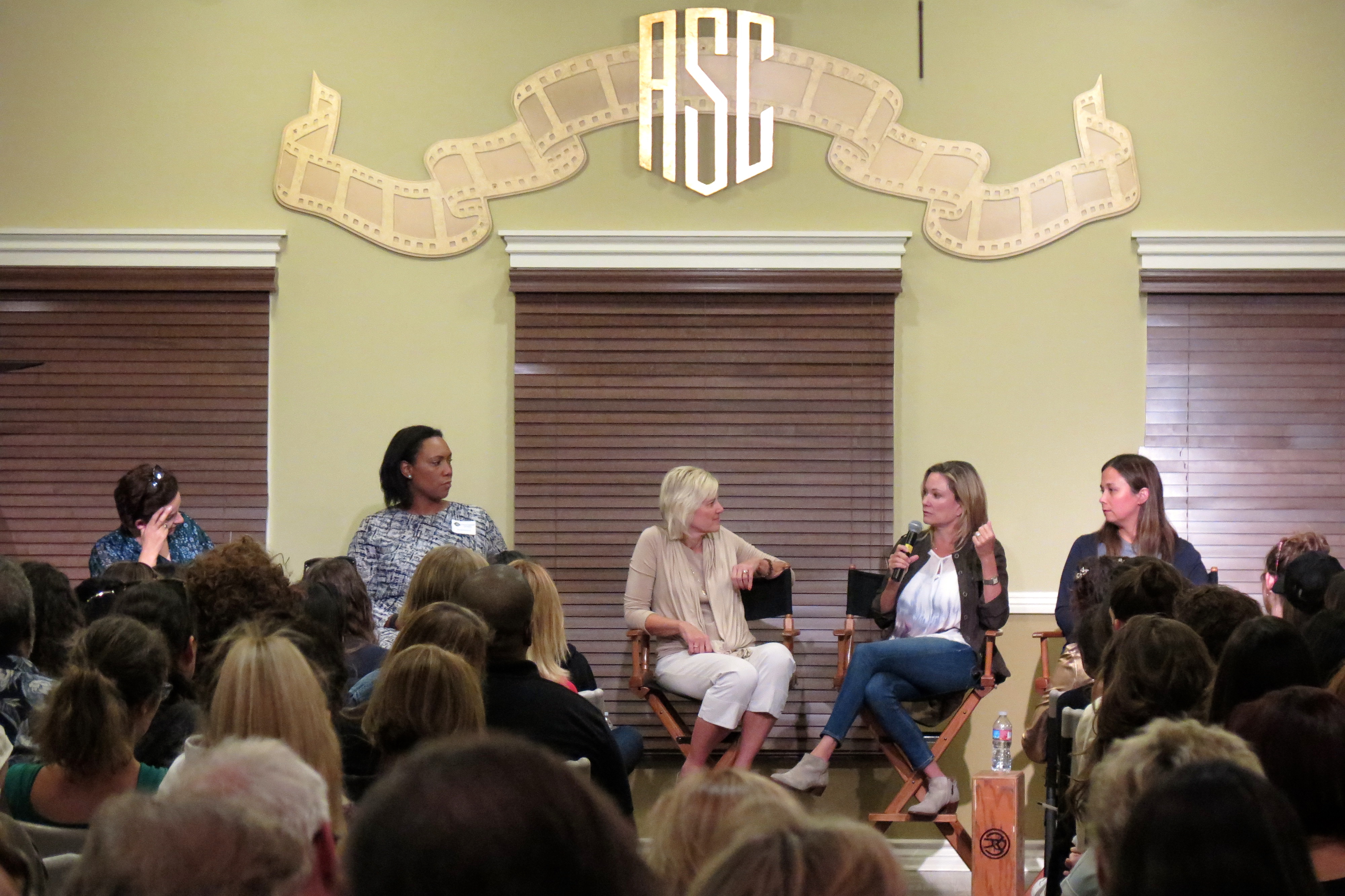 Joanna Johnson, producer/director of The Fosters, takes the mic. Joanna Johnson, producer/director of The Fosters, takes the mic.